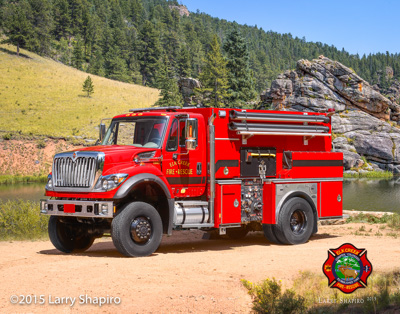 Elk Creek VFD, Conifer CO IHC E-ONE tender 4x4 Larry Shapiro photographer shapirophotography.net